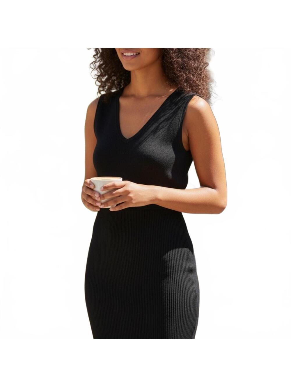Doncaster Black Midi Dress Size S